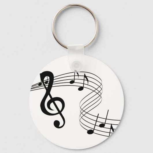Musician Music Score Sleutelhanger (Voorkant)