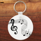 Musician Music Score Sleutelhanger (Voorkant)