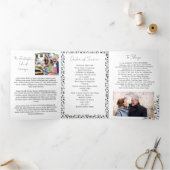 Musician Music Teacher Notes Funeral Program Drieluik Programma (Binnen)