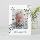 Musician Music Teacher Notes In Loving Memory Kaart (Staand voorkant)