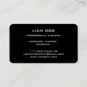 Musician Music Teacher Visitekaartje (Achterkant)