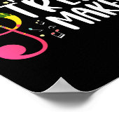 Musician Pun Singing Treble Clef Music Lover Poster (Hoek)