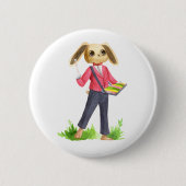 Musician Rabbit Button (Voorkant)