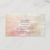 Musician Singer Componist Pianist Peach Pastel Visitekaartje (Achterkant)