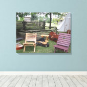 Musicians band Camp Canvas Afdruk (Insitu (Houten vloer))