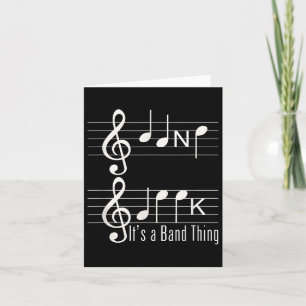 Musicians Band Geek Muzieknoten Spelling Funny T S Kaart