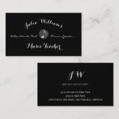 Musician's Blk. visitekaartje met muzieknoot (Voorkant / Achterkant)