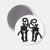 Musicians-BW Magneet (Voorkant / Achterkant)