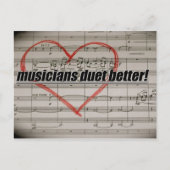 Musicians Duet Better briefkaart (Voorkant)