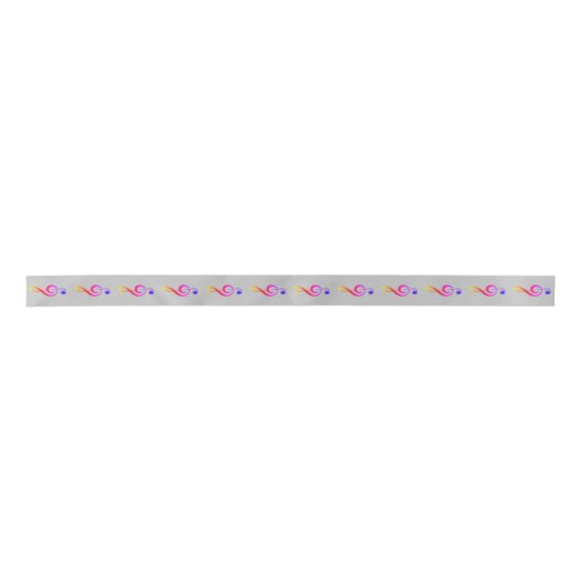 Musicians Gift Ribbon G-Clef - HAMbyWG Satijnen Lint (Voorkant)