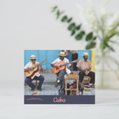 Musicians in Havana Cuba Briefkaart (Staand voorkant)