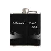 Musicians inspiratie Piano-maatkolf Heupfles (Achterkant)