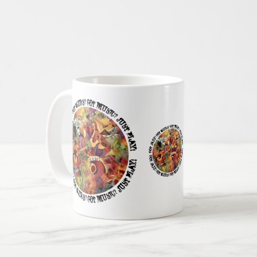 Musicians Jazz Festival Muziek Kunst Mok door Jule (Voorkant links)