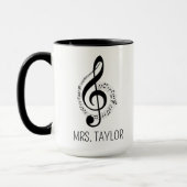 Musicien Gift Music Teacher Gift Piano Teacher Mok (Links)