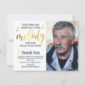 Musicien Hartelijk dank Bedankkaart (Voorkant)