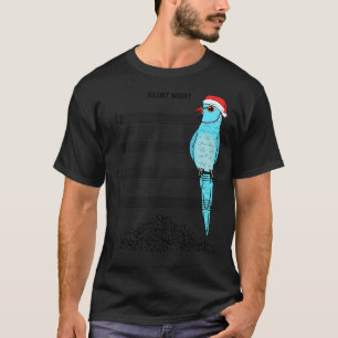 Musicien Parrot ik 's nachts blauw indianenrok T-shirt