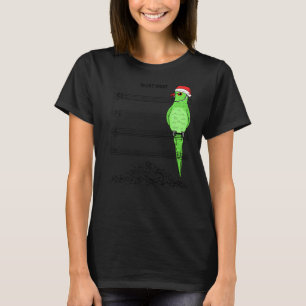 Musicien Parrot ik 's nachts groen Indische ringin T-shirt