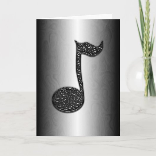 Musicnote Abstract wenskaart Kaart (Voorkant)