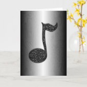 Musicnote Abstract wenskaart Kaart (Gele Bloem)