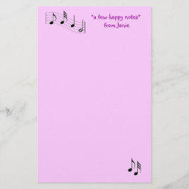 MusicNote Stationery-pas aan Briefpapier