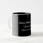 MusicNoteMug-pas elke kleur aan Tweekleurige Koffiemok (Voorkant links)