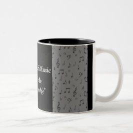 MusicNoteMug-pas elke kleur aan Tweekleurige Koffiemok