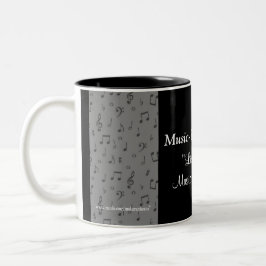 MusicNoteMug-pas elke kleur aan Tweekleurige Koffiemok