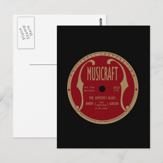 Musicraft Label Briefkaart (Voorkant / Achterkant)