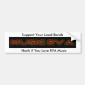 MusicRVA, Honk als u van RVA muziek houdt, steun Y Bumpersticker (Voorkant)