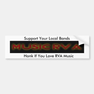 MusicRVA, Honk als u van RVA muziek houdt, steun Y Bumpersticker