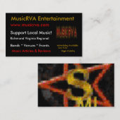 MusicRVA-Visitekaartjes Visitekaartje (Voorkant / Achterkant)