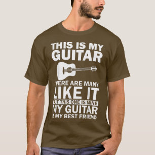 Musicus akoestisch gitaar Grafisch Mijn gitaar is  T-shirt