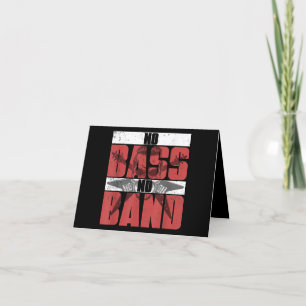 Musicus Bassige Gift Idea Bass Guitar Bedankkaart