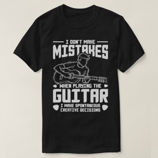 Musicus gitarist Guitar Player Gift Guitar T-shirt (Design voorkant)