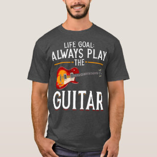 Musicus gitarist Life Goal Guitar Player Music G T-shirt