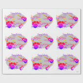 Musicus Graphic Gift Wrap Rainbow HAMbyWG Cadeaupapier (Vlak)