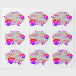 Musicus Graphic Gift Wrap Rainbow HAMbyWG Cadeaupapier