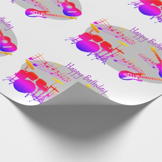 Musicus Graphic Gift Wrap Rainbow HAMbyWG Cadeaupapier (Hoek)