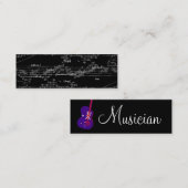 Musicus  Gray Notes Brit Guitar I Mini Visitekaartje (Voorkant / Achterkant)