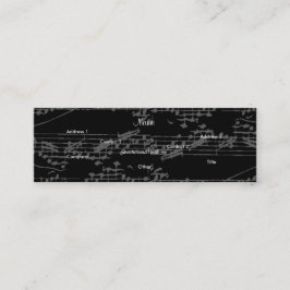 Musicus  Gray Notes Brit Guitar I Mini Visitekaartje