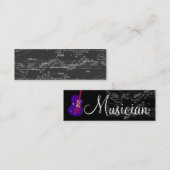 Musicus  Gray Notes Brit Guitar III Mini Visitekaartje (Voorkant / Achterkant)