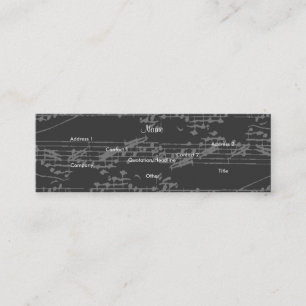 Musicus  Gray Notes Brit Guitar III Mini Visitekaartje