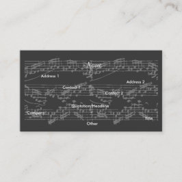 Musicus  Gray Notes Brit Guitar IV Visitekaartje