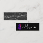 Musicus  Gray Notes Brit Guitar Mini Visitekaartje (Voorkant / Achterkant)