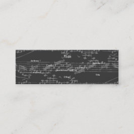 Musicus  Gray Notes Brit Guitar Mini Visitekaartje