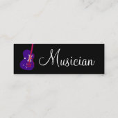 Musicus  Gray Notes Brit Guitar Mini Visitekaartje (Achterkant)