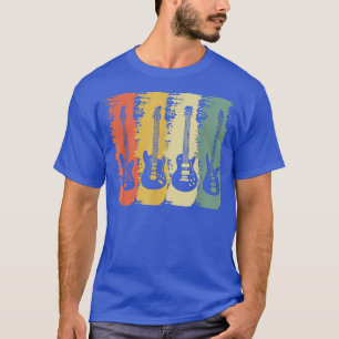 Musicus Guitar Lover Guitar Player Guitarist Retre T-shirt