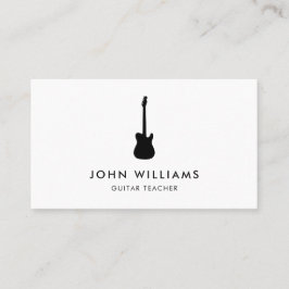 Musicus Guitar Minimalist Modern Visitekaartje