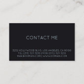 Musicus Guitar Player Visitekaartje (Achterkant)