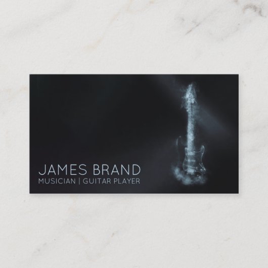 Musicus Guitar Player Visitekaartje (Voorkant)